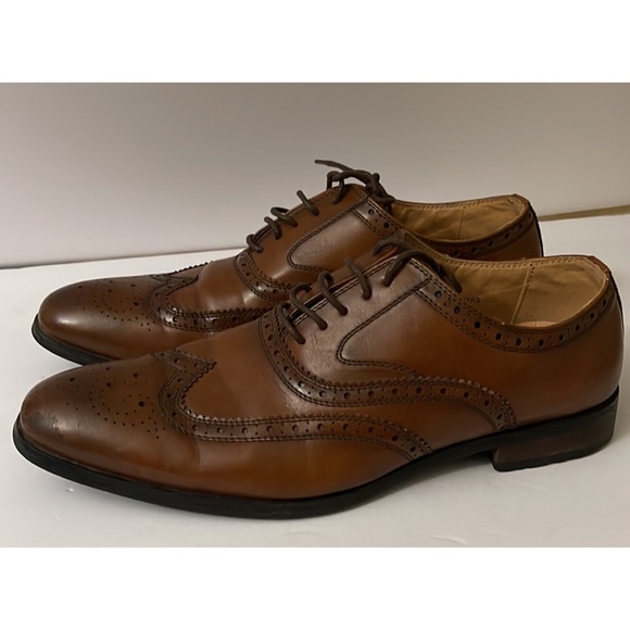 Vincent Cavalla Dress Shoes Leather 12 Wingtip - Picture 1 of 8
